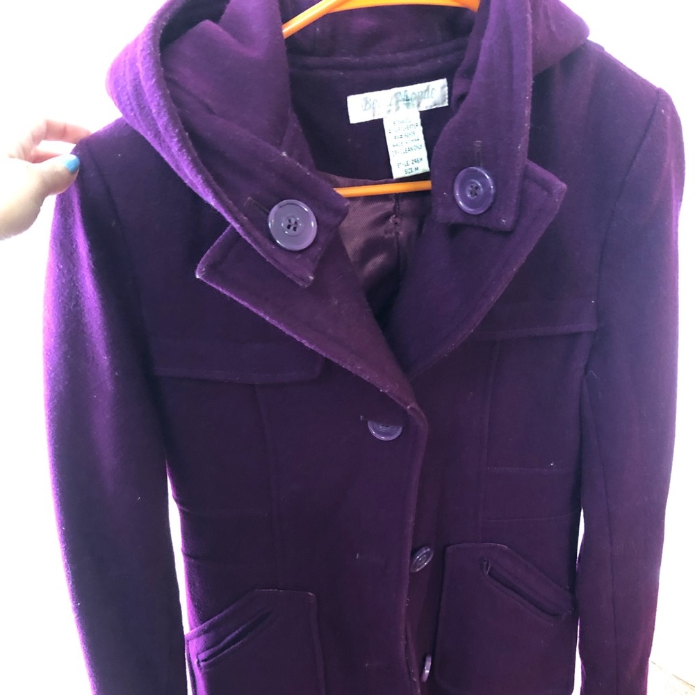Purple peacoat
